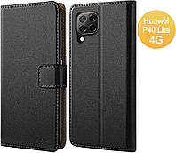 OCASE Чехол Для Huawei Nova 8 SE, Противоударный кожаный флип книжка черный