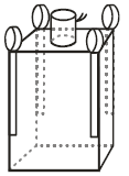 Мешок биг-бэг 90х90х160 (МКР) 4х стропный, дно глухое, верхний загрузочный клапан. Заказ от 10штук.