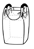 Мешок биг-бэг МКР 2х петлевой 90х90х180, под пелету, дно глухое, фартук, грузоподьемность 1000кг. От 10штук