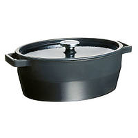 Кастрюля чугунная с крышкой овальная Pyrex Slow Cook grey 5,8 л SC4AC33/6641