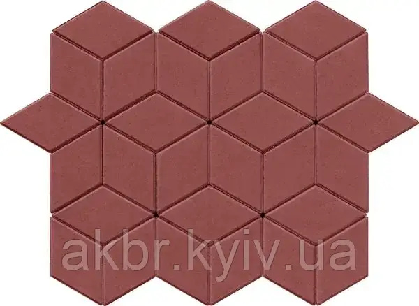 Тротуарна плитка ромб вишня, фото 1