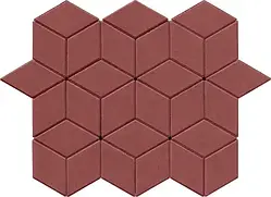 Тротуарна плитка ромб вишня