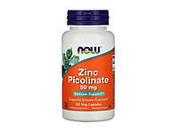 Цинк пиколинат Zinc Picolinate, Now Foods, 50 мг 120 капсул