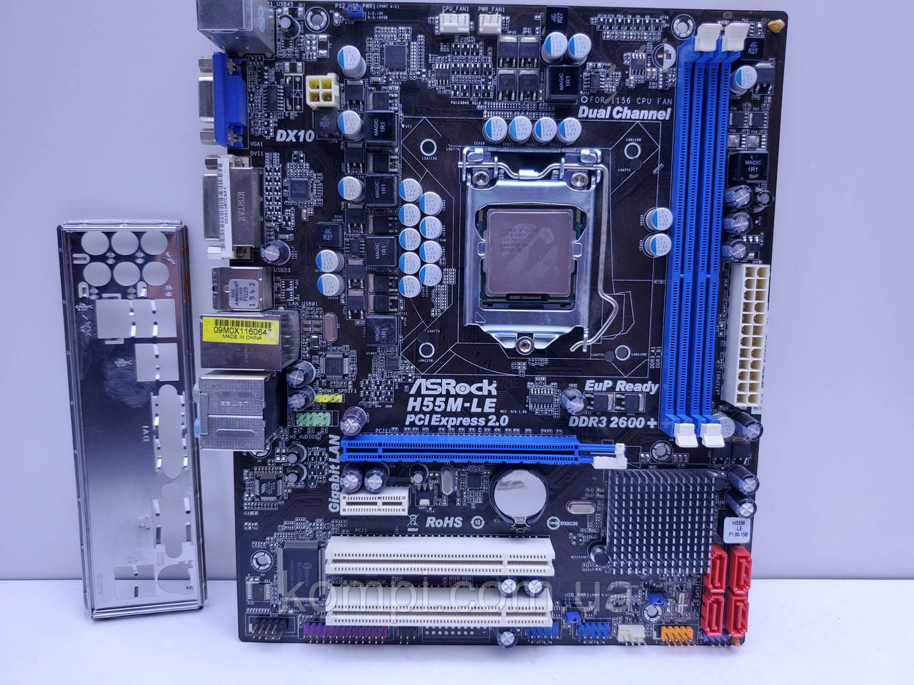 Материнська плата s1156 ASRock H55M-LE (Socket 1156, DDR3, +i3 540, Б/у)