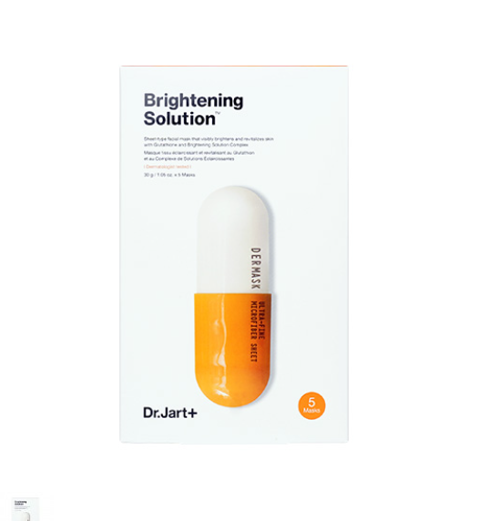 Освітлююча маска для обличчя Dr. Jart+ Dermask Brightening Solution 30 г поштучно термін до 10/24