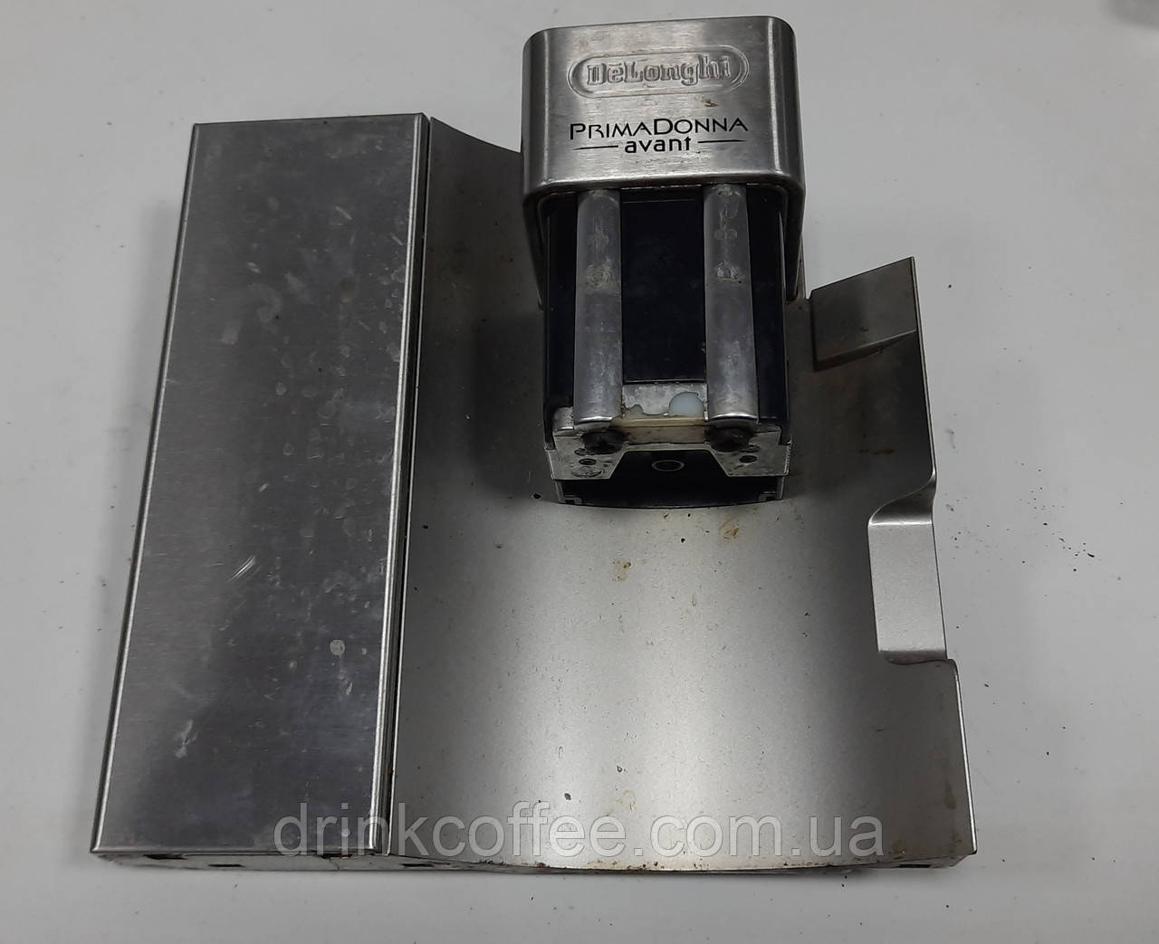 Сервісні дверцята в зборі з диспенсером для Кавомашини DeLonghi ESAM 6700 PrimaDonna Avant_9 б/у _ поліз хром, фото 1