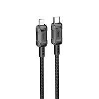 Кабель Hoco Type-C to Ligtning Leader PD charging data cable X94 |1m, 20W| black