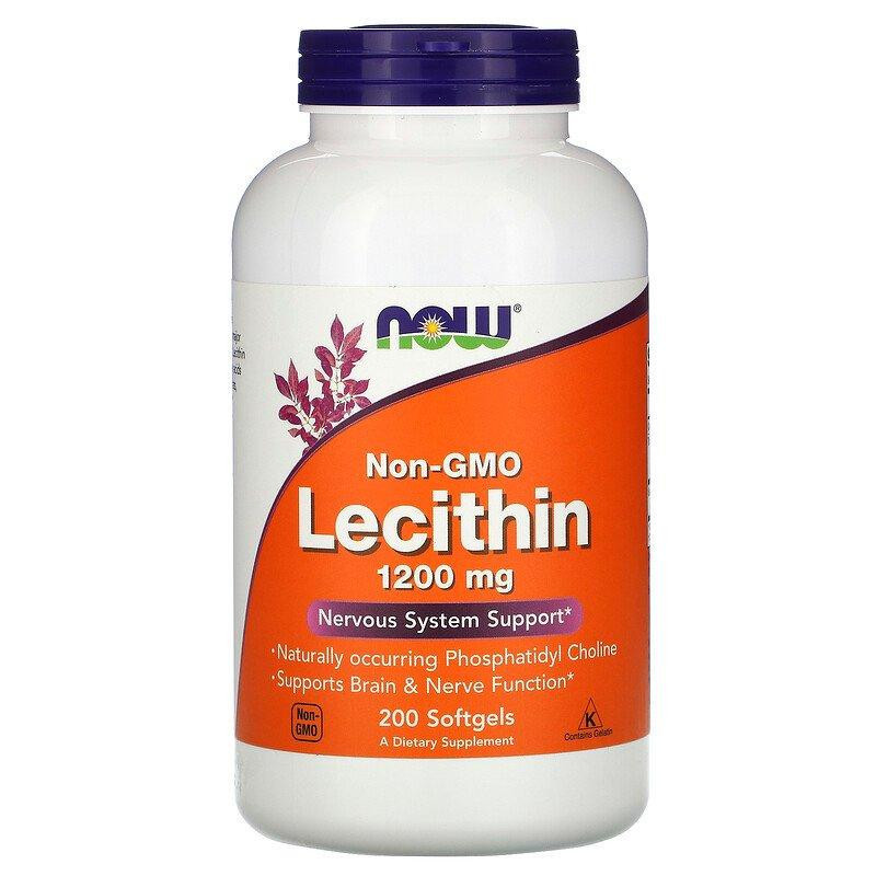 Лецитин соєвий, 1200 мг, Now Foods, 200 капсул