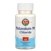Хлорид калия "Potassium 99 Chloride" 99 мг, Kal, 100 таблеток