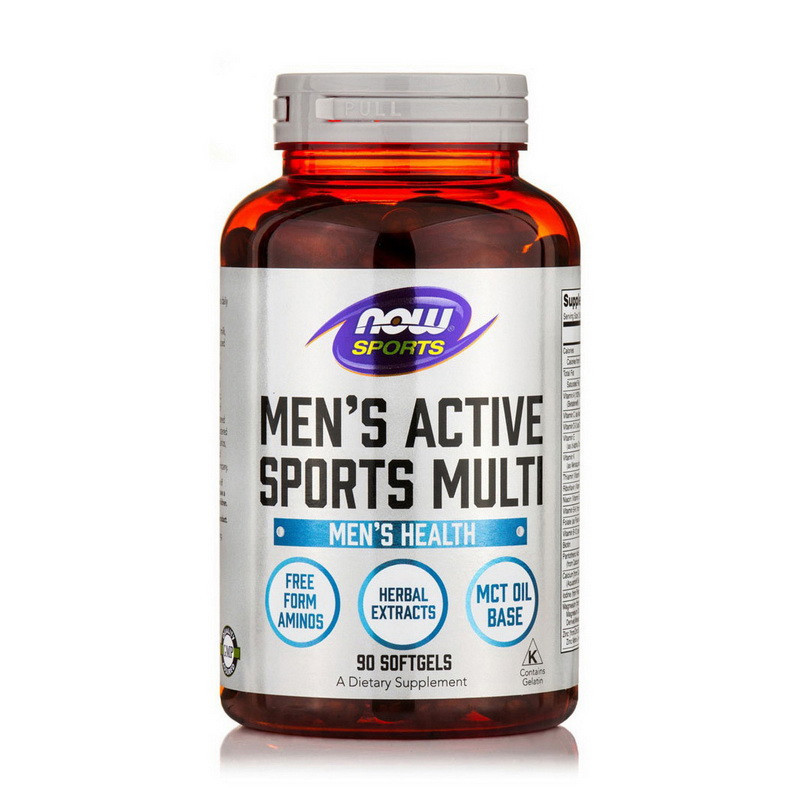 Комплекс вітамінів для чоловіків "Men&#039;s Active Sports Multi" Now Foods, 90 капсул