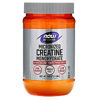 Микронизированный моногидрат креатина "Micronized Creatine Monohydrate", Now Foods, Sports, 500 г