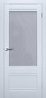 Межкомнатные двери Терминус/ Terminus UD-9 Белый матовый (стекло с рисунком)