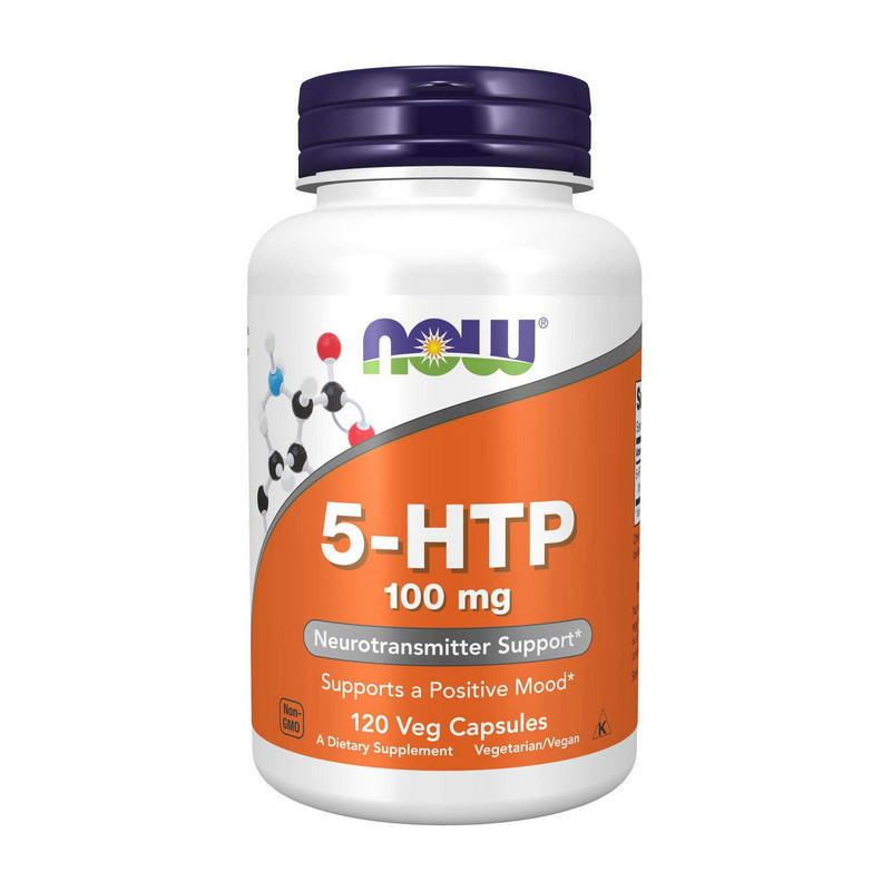 5-HTP 5-гідрокситриптофан, Now Foods, 100 мг, 120 капсул