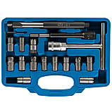 Фрези для притирання сідел форсунок набір 17 предметів SATRA S-XDI17, фото 8