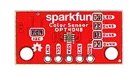 Датчик кольору SparkFun Mini Tristimulus - OPT4048DTSR - Qwiic - SparkFun SEN-22639