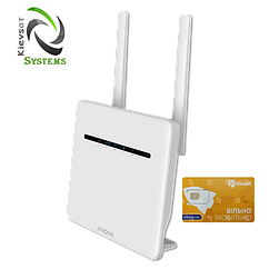 STRONG Cat 6 4G LTE 1200 | універсальний гігабитний WAN/LAN  роутер з  2.4-5Ггц  WiFi и LTE Cat. 6 +Vip Client Kievsat & Lifecell | корпоративний тариф