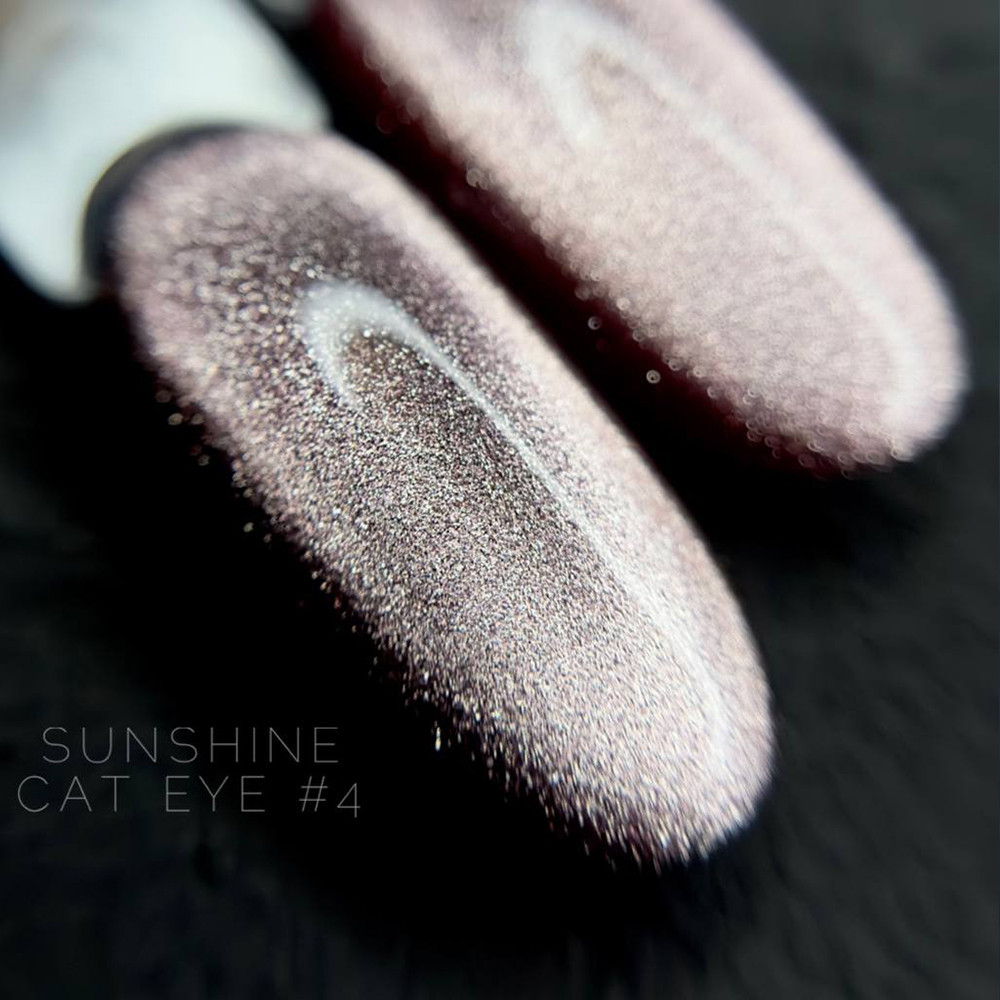 Гель лак котяче око CROOZ Sunshine Cat EYE №04 ніжно-рожевий 8мл