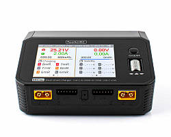 Універсальний зарядний пристрій ToolkitRC M6DAC, 2 канали, LiPo/LiHV/LiFe/Lion/NiMh/Pb, 220V/USB, IPS, Box