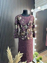 Стильний жіночий костюм-двійка, тканина "Ангора" 56, 58, 60, 62 розмір 56, фото 2