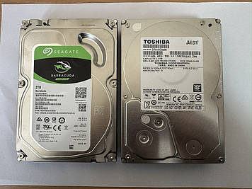 Жорсткий диск, вінчестер, б.у HDD SATA3 3.5/ 2 TB (Seagate)