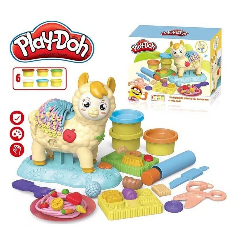 Тісто для ліплення Альпака Play-Doh (6 кольорів тіста, молди, аксесуари) PD 8680