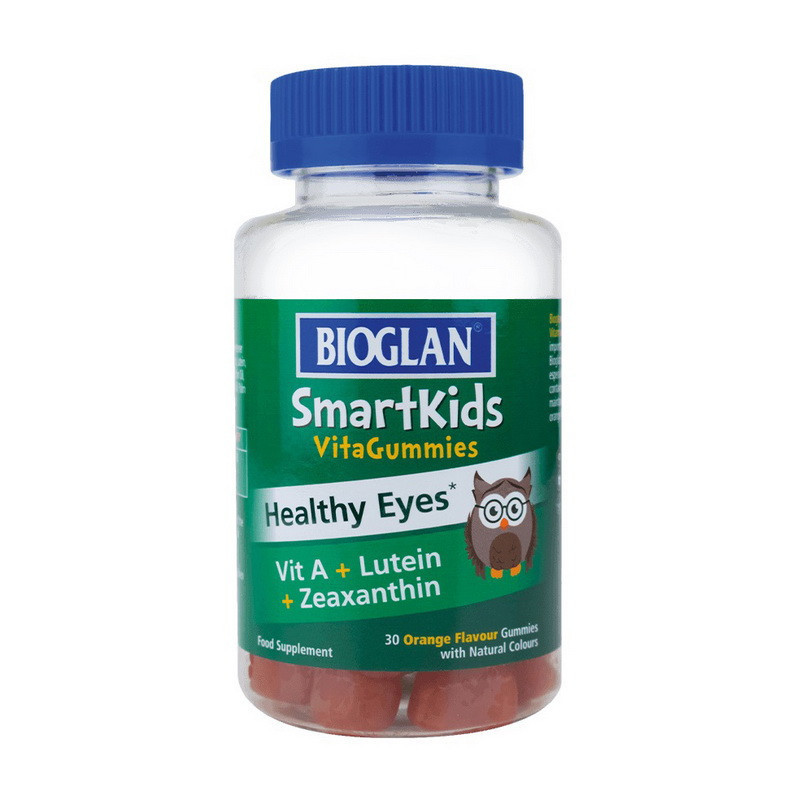 Вітаміни для здоров'я очей дітям Smartkids Healthy Eyes, Bioglan, апельсин, 30 желейок