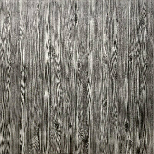 Самоклеющаяся декоративная 3D панель графитовое дерево 700x700x4мм (079 ...