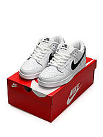 Женские кроссовки Nike SB Dunk Low Retro All White Black, 36 размер