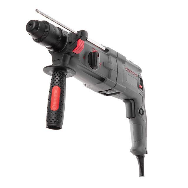 Перфоратор 1000 Вт, 3.5 Дж, 0-1300 об/хв, 0-5100 уд/хв, 3 режими, SDS plus, INTERTOOL DT-0186, фото 1