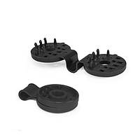 Зажим BUNGEE CORD CLIPS, чорний, кліпси для фіксації та натягу сіток, тканин, тентів