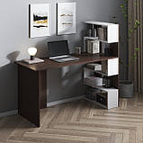 Стіл письмової з полицями праворуч, для ноутбука та комп' ютера M-15, фото 5
