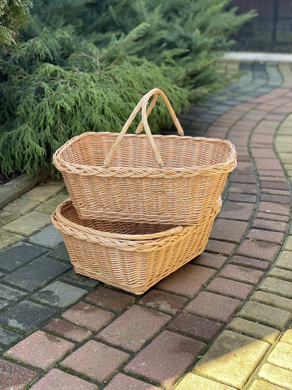 Корзина плетена для супермаркету. Арт:067