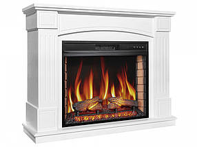 Декоративний електрокамін з порталом, камінокомплект з обігірвом ArtiFlame BOSTON AF28S Білий (зі звуком), фото 2
