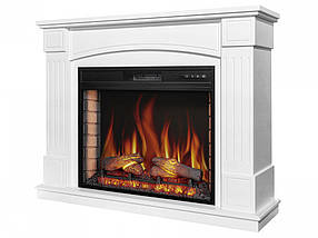 Декоративний електрокамін з порталом, камінокомплект з обігірвом ArtiFlame BOSTON AF28S Білий (зі звуком), фото 3