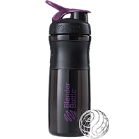 Шейкер SportMixer с шариком 820 мл Black/Plum