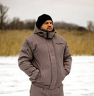 Куртка робоча зимова чоловіча "Містраль" укорочена сіра
