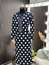 Стильна жіноча сукня, тканина "Дайвінг" розмір 52, фото 4