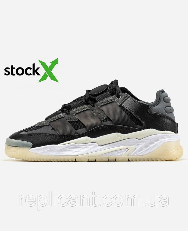 Мужские кроссовки Adidas 0778 Niteball Black/White кросівки чоловічі, фото 1