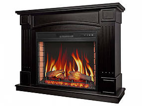 Камінокомплект підлоговий електрокамін з обігрівом, з порталом ArtiFlame BOSTON AF28S Венге (зі звуком), фото 3