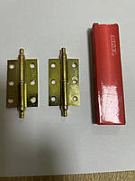 Дверні петли завіси 2 штуки на ліву сторону L роз'ємні накладні 50 мм, декоративні золото PB