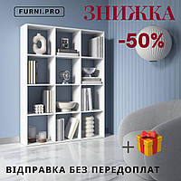 Полиця для книг, стелаж на 12 осередків M-8, Стелаж перегородка, полиця для книг та декору