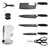 Набір ножів кухонних Knife set 8 предметів з підставкою та точилкою, фото 2