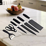 Набір ножів кухонних Knife set 8 предметів з підставкою та точилкою, фото 10