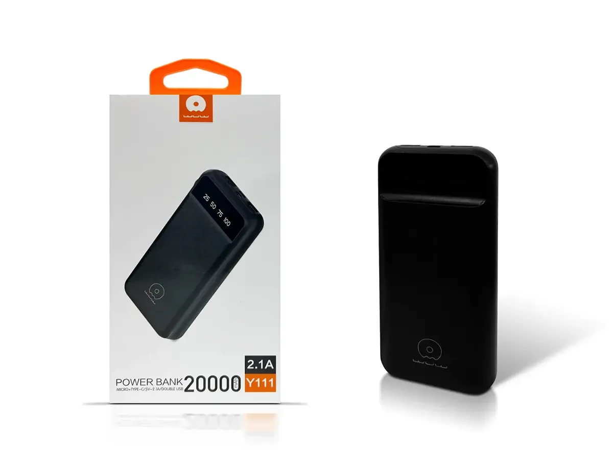 Зовнішній акумулятор (power bank) 20000мАг WUW-Y111 48шт 6833
