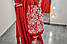 Сукня жіноча з довгим рукавом - реглан, вишивка - авторська гладь, Онікс, колір - червоний., фото 6