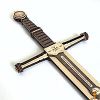 Сувенірний дерев'яний меч "відьмак steel", дитяча іграшка, віком від 6 років, Сувенір-декор WTst73