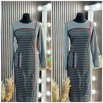 Стильна жіноча сукня, тканина "Трикотаж" 52, 54, 56, 58, 60 розмір 52, фото 3