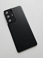 Задняя крышка Samsung Galaxy S21 Ultra 5G G998B со стеклом камеры, цвет - Черный