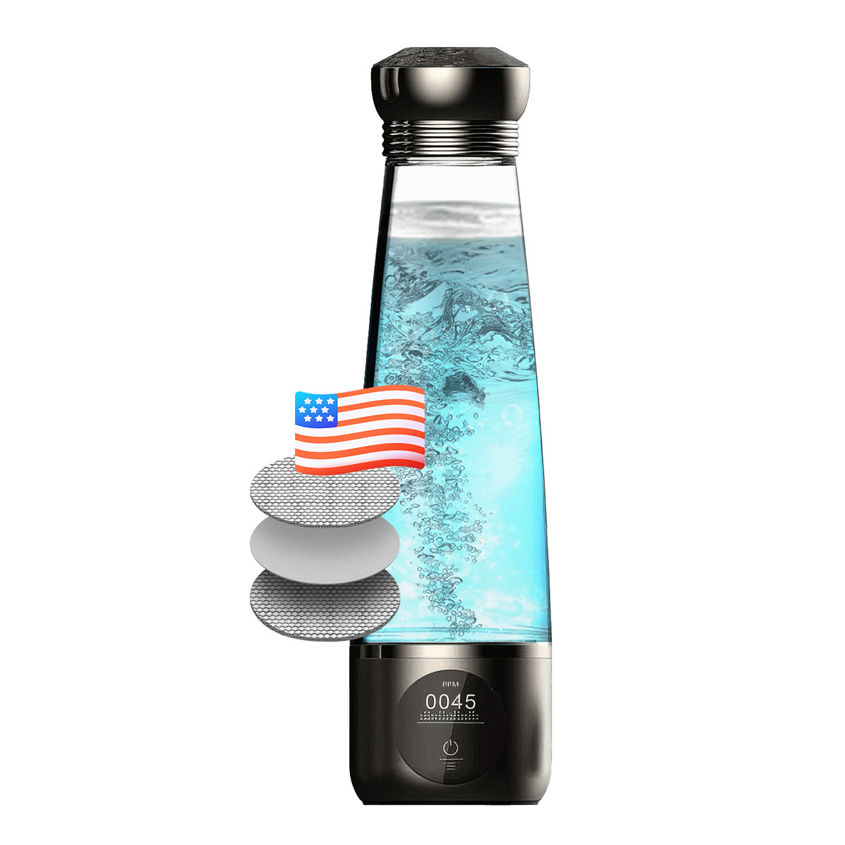 Элегантная водородная бутылка Doctor-101 Angelic на 280 мл. Генератор водородной воды з мембраной DuPont для л - фото 1 - id-p2106591906