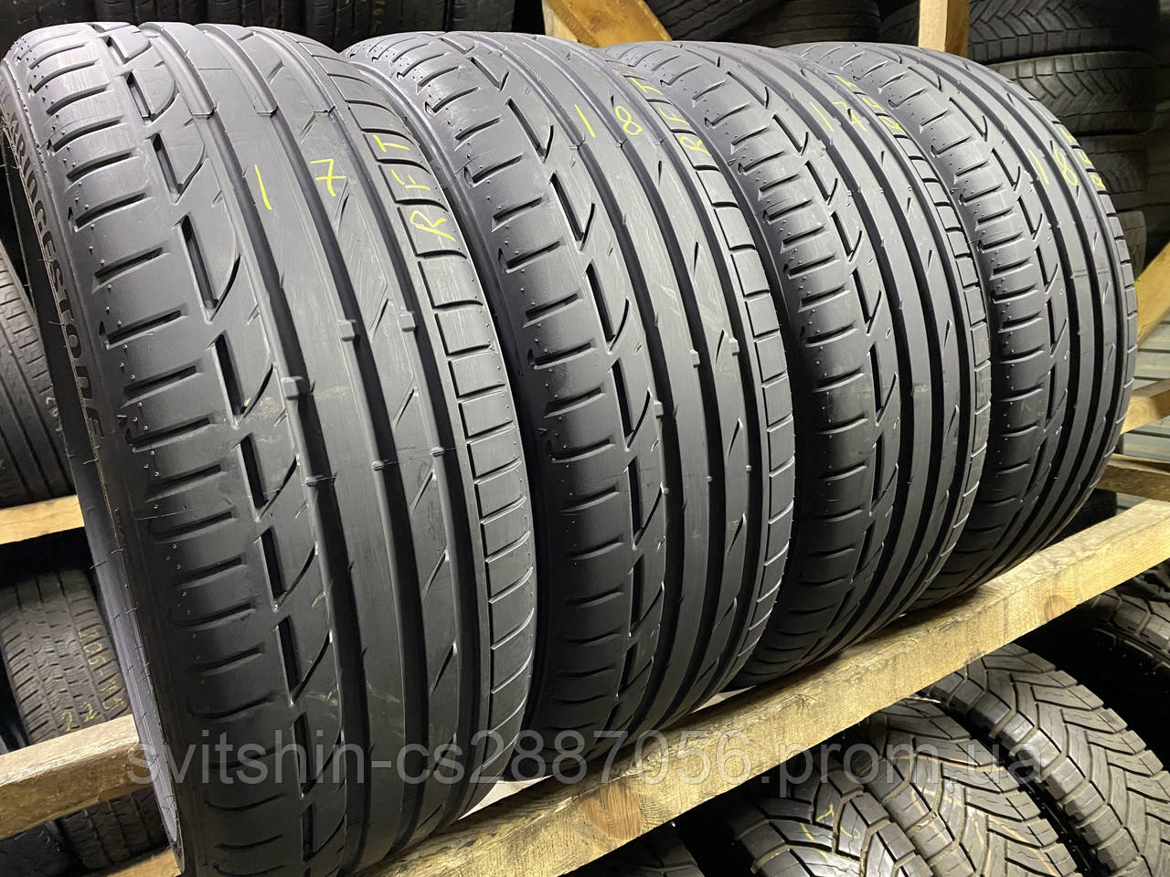Літні шини 225/45R19 Bridgestone Potenza S001 7+мм комп. RFT
